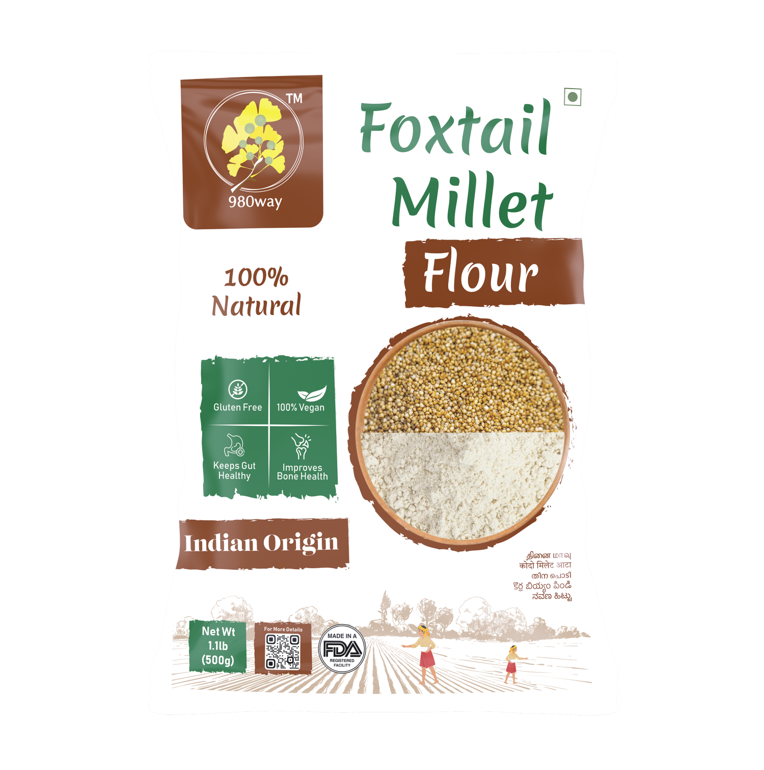 Foxtail (Thinai) Millet Flour